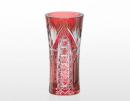 カガミクリスタル 花瓶 一輪挿し 江戸切子 F308-2672-CAU H17.5cm